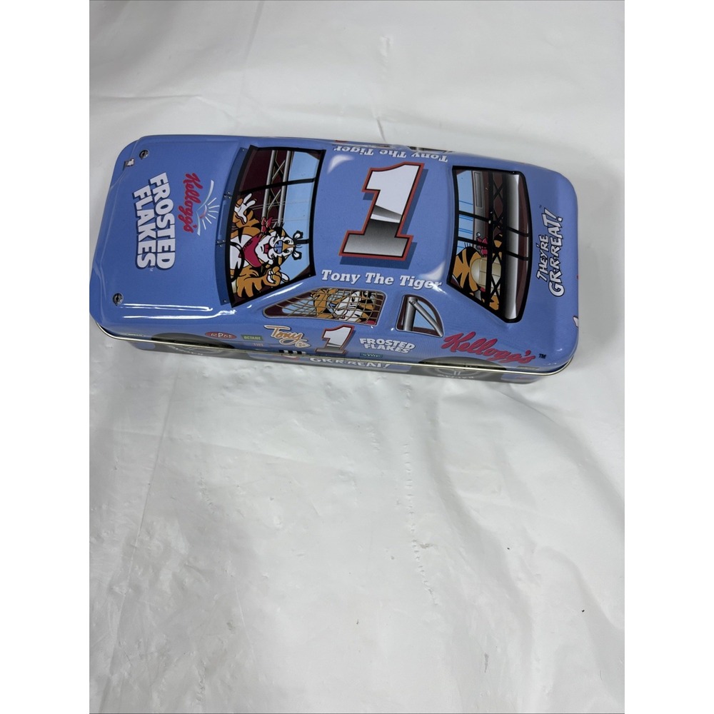 Kellogg's Frosted Flakes Car Tin 1998 Tony The Tiger Racing Container‎ Kellog